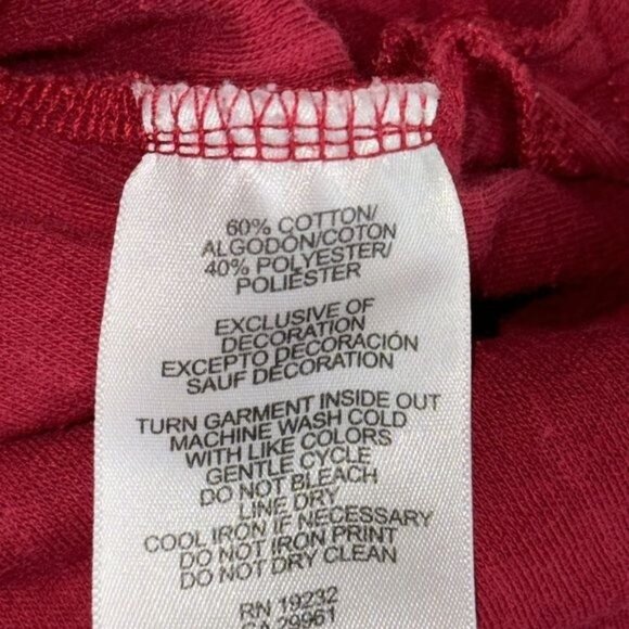 Alfred Dunner Red Short Sleeve Shirt With Anchor Bead Design Womans 1X Cotton Bl - Picture 3 of 8